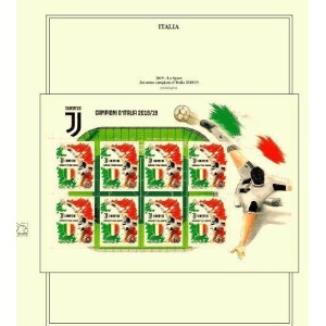 MASTER PHIL - FALCON Italia Repubblica 2019 Minifoglio Juventus + frontespizio