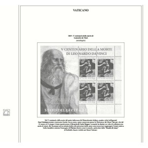 MASTER PHIL - FALCON Vaticano 2019 Minifoglio Leonardo da Vinci