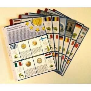 ABAFIL - Fogli 2 € COMMEMORATIVI dal 2004 al 2007 inclusi Trattato di Roma