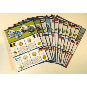 ABAFIL - Fogli 2 € COMMEMORATIVI dal 2011 al 2013 inclusi Decennale dell'Euro