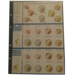 ABAFIL - Fogli €URO MONEY per serie Euro Grecia 2002 (4 zecche)