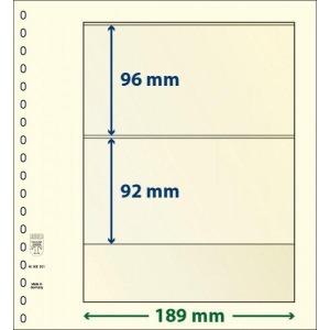 LINDNER - Fogli T-BLANKO a 2 tasche 802201 - 10 pz.