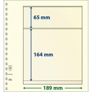 LINDNER - Fogli T-BLANKO a 2 tasche 802203 - 10 pz.