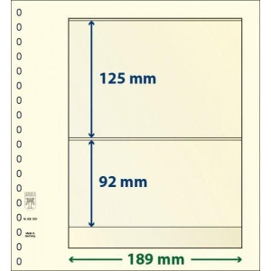 LINDNER - Fogli T-BLANKO a 2 tasche 802205 - 10 pz.