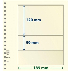 LINDNER - Fogli T-BLANKO a 2 tasche 802206 - 10 pz.