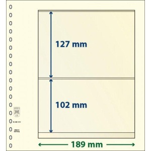 LINDNER - Fogli T-BLANKO a 2 tasche 802210 - 10 pz.
