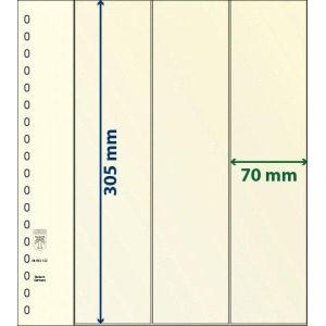 LINDNER - Fogli T-BLANKO a 3 tasche verticali 802122 - 10 pz.