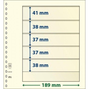LINDNER - Fogli T-BLANKO a 5 tasche 802501 - 10 pz.