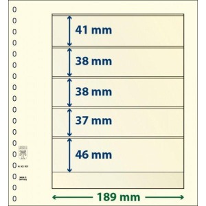 LINDNER - Fogli T-BLANKO a 5 tasche 802505 - 10 pz.