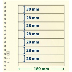 LINDNER - Fogli T-BLANKO a 7 tasche 802700 - 10 pz.
