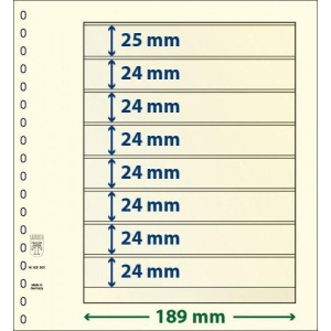 LINDNER - Fogli T-BLANKO a 8 tasche 802800 - 10 pz.