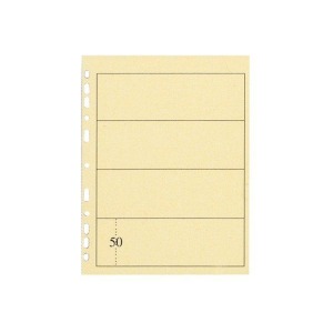 ABAFIL - Fogli avorio MINI POCKET a 4 listelli da 176x50 mm - 10 pz.