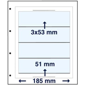 MARINI - Fogli bianchi ALFA 305/4 a 4 listelli diversi - 8 pz.