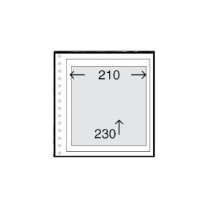 ABAFIL - Fogli bianchi MULTI VISION TS5 a 1 striscia 210x230 mm - 6 pz.