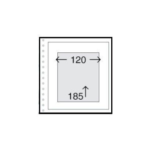ABAFIL - Fogli bianchi MULTI VISION TS7 a 1 striscia 120x185 mm - 6 pz.