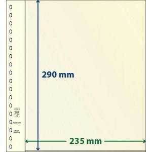 LINDNER - Fogli con doppio T-System dT-BLANKO a 1 tasca 802106 - 5 pz.
