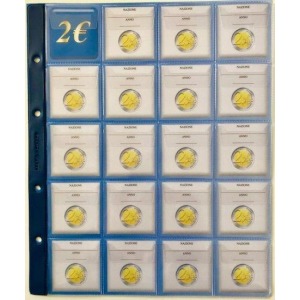 ABAFIL - Fogli generici ALBUM 2 € COMMEMORATIVI SMART - 5 pz.
