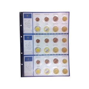 ABAFIL - Fogli generici €URO MONEY per serie Euro - 5 pz.