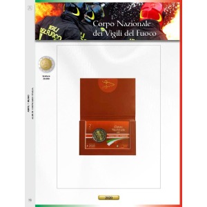 ABAFIL - Foglio 2 € Italia 2020 Vigili del fuoco in folder
