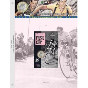 ABAFIL - Foglio 5 € Italia 2019 Fausto Coppi in blister