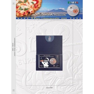 ABAFIL - Foglio 5 € Italia 2020 Pizza e Mozzarella in folder