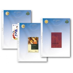 ABAFIL - Foglio ALBUM 2 € SAN MARINO in folder 2015 Dante