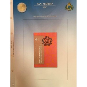 ABAFIL - Foglio ALBUM 2 € SAN MARINO in folder 2017 Turismo