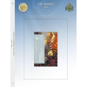 ABAFIL - Foglio ALBUM 2 € SAN MARINO in folder 2018 Tintoretto