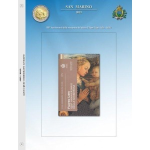 ABAFIL - Foglio ALBUM 2 € SAN MARINO in folder 2019 Lippi