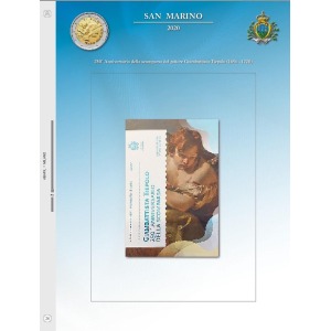 ABAFIL - Foglio ALBUM 2 € SAN MARINO in folder 2020 Tiepolo