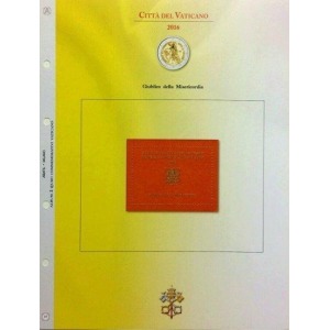 ABAFIL - Foglio ALBUM 2 € VATICANO in folder 2016 Anno Santo della Misericordia