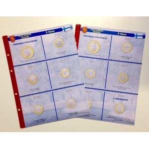 ABAFIL - Foglio ALBUM 5 € FINLANDIA 2018 Presidenti e Paesaggi