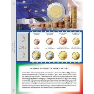 ABAFIL - Foglio ALBUM €URO ITALIA per serie Euro 2012