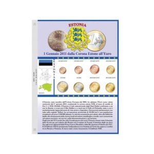 ABAFIL - Foglio €URO MONEY per serie Euro Estonia 2011