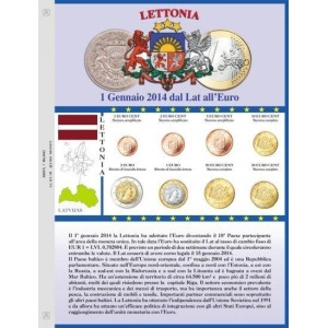 ABAFIL - Foglio €URO MONEY per serie Euro Lettonia 2014