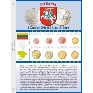 ABAFIL - Foglio €URO MONEY per serie Euro Lituania 2015