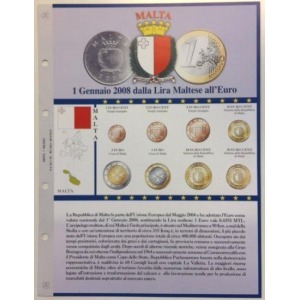 ABAFIL - Foglio €URO MONEY per serie Euro Malta 2008