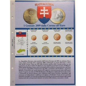 ABAFIL - Foglio €URO MONEY per serie Euro Slovacchia 2009