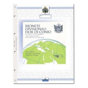 ABAFIL - Foglio SERIE DIVISIONALE con argento SAN MARINO 2008