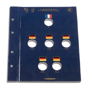 LEUCHTTURM - Foglio VISTA per 2 € 50° del Trattato dell'Eliseo 2013