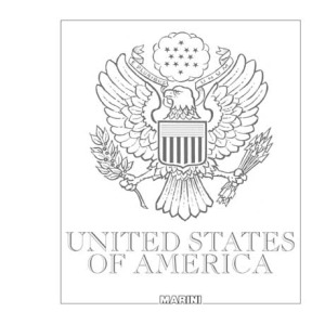 MARINI - Frontespizio Stati Uniti - 1 pz.