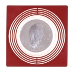 LINDNER - Inserti ad anelli concentrici bordeaux per monete INLETTS con diametro fino a 62 mm - 10 pz.