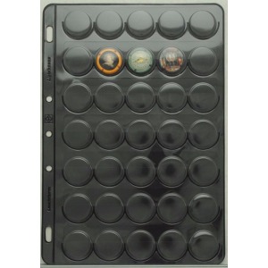 LEUCHTTURM - Inserti neri a 35 caselle per Album VARIO CHAMP - 5 pz.