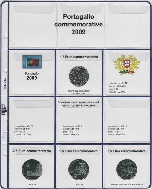 Inserto 1 5 Euro e 2 5 Euro commemorativi Portogallo 2009 Master Phil 1 MASTER PHIL - Inserto 1,5 € e 2,5 € commemorativi Portogallo 2009