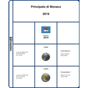 MASTER PHIL - Inserto 1 € e 2 € ordinari Monaco 2019