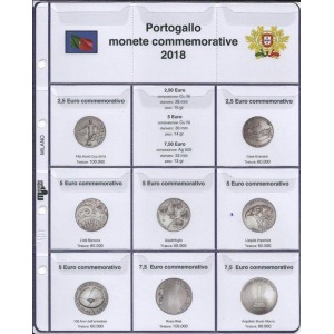 MASTER PHIL - Inserto 2,5 €, 5 € e 7,5 € commemorativi Portogallo 2018