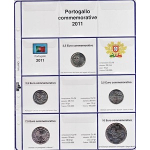 MASTER PHIL - Inserto 2,5 €, 7,5 € e 10 € commemorativi Portogallo 2011