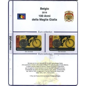 MASTER PHIL - Inserto 2,5 € commemorativo Belgio Maglia Gialla in coin card 2019