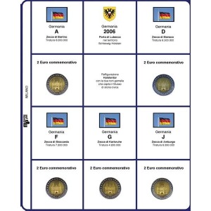 MASTER PHIL - Inserto 2 € commemorativi Germania 5 Zecche 2006