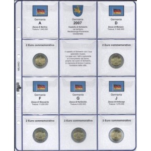 MASTER PHIL - Inserto 2 € commemorativi Germania 5 Zecche 2007